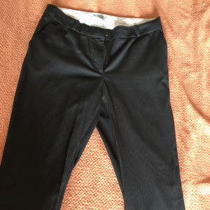 Classic Black Pinstripe Slacks